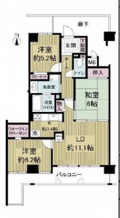 マンション 門戸西町 セレッソコート甲東園弐番館