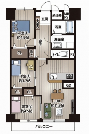 マンション 高畑町 西宮グリーンマンション1号棟