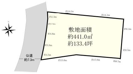土地 甲陽園目神山町 甲陽園目神山町（Ｂ号地）土地